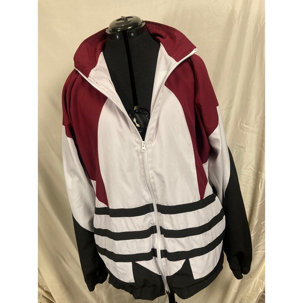 XXL vintage Adidas Originals Big Logo Trefoil windbreaker track jacket 90s 80s